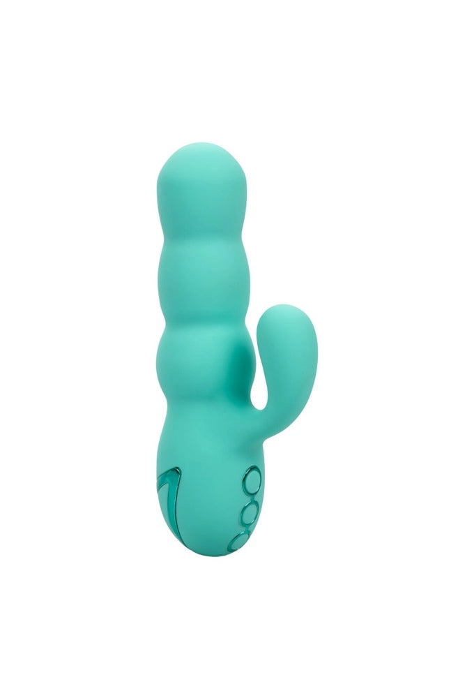 Cal Exotics - California Dreaming - Del Mar Diva Thrusting Rabbit Vibrator - Turquoise - Stag Shop