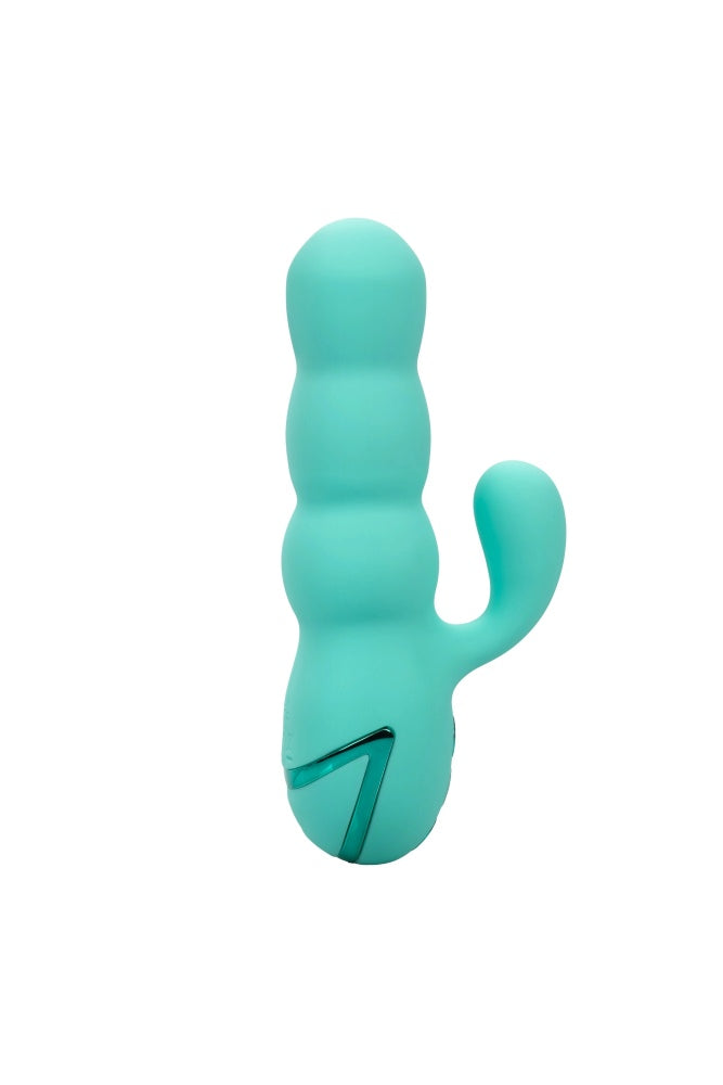 Cal Exotics - California Dreaming - Del Mar Diva Thrusting Rabbit Vibrator - Turquoise - Stag Shop