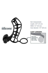 Pipedream - Fantasy X-tensions - Deluxe Silicone Power Cage - Vibrating Cock Cage - Stag Shop