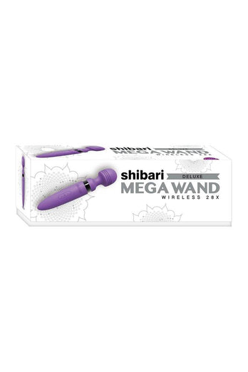Shibari -  Deluxe Mega 28x Wireless Massage Wand - Purple - Stag Shop