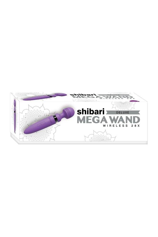 Shibari -  Deluxe Mega 28x Wireless Massage Wand - Purple - Stag Shop