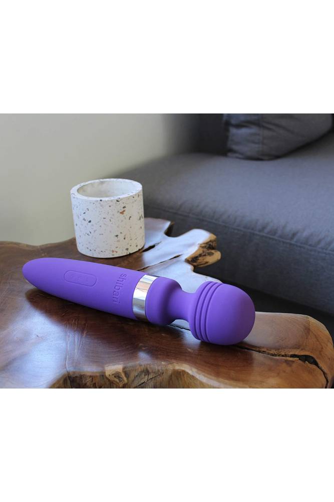 Shibari -  Deluxe Mega 28x Wireless Massage Wand - Purple - Stag Shop