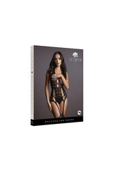 Shots Toys - Le Désir - DES014 - Lace Suspender Bodystocking - OS - Black - Stag Shop