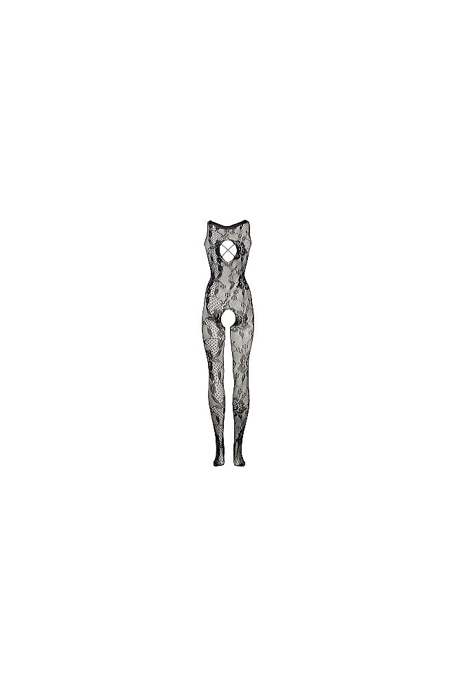 Shots Toys - Le Désir - DES023 - Crotchless Lace Bodystocking - OS - Black - Stag Shop
