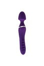 Adam & Eve - Dual End Twirling Wand Vibrator with Heated Shaft - Purple - Stag Shop