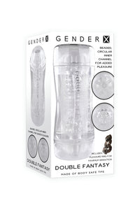 Thumbnail for Evolved - Gender X - Double Fantasy Stroker - Clear - Stag Shop