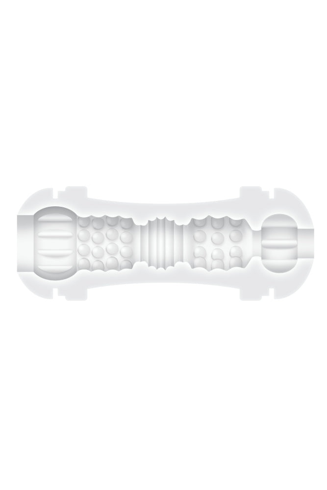 Evolved - Gender X - Double Fantasy Stroker - Clear - Stag Shop
