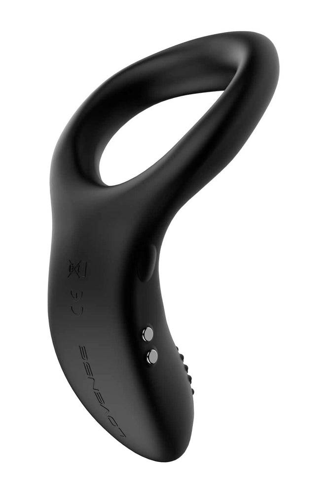 Lovense - Diamo Bluetooth Vibrating Cock Ring - Black - Stag Shop