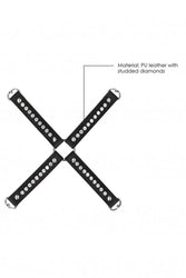 Ouch by Shots Toys - Diamond Studded Hogtie - Black - Stag Shop