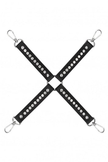 Ouch by Shots Toys - Diamond Studded Hogtie - Black - Stag Shop
