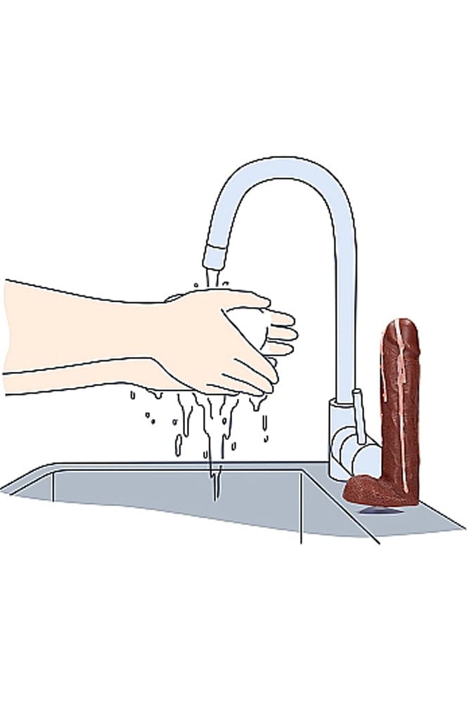 Shots Toys - Dicky Soap with Balls - Cum Covered - Brown - Stag Shop