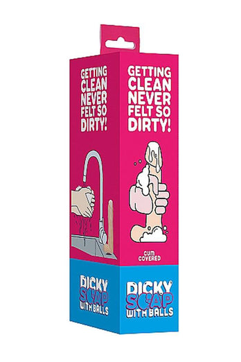 Shots Toys - Dicky Soap with Balls - Cum Covered - Beige - Stag Shop