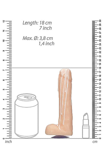 Shots Toys - Dicky Soap with Balls - Cum Covered - Beige - Stag Shop