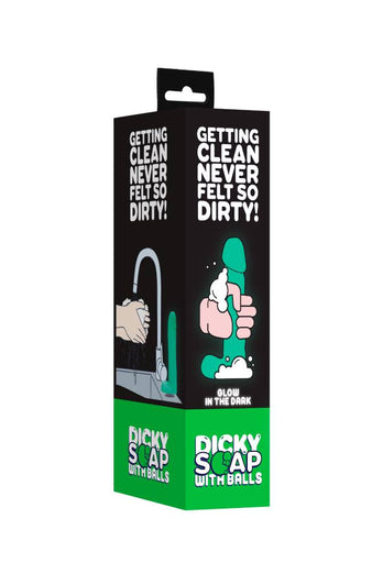 Shots Toys - Dicky Soap with Balls - Glow in the Dark - Stag Shop