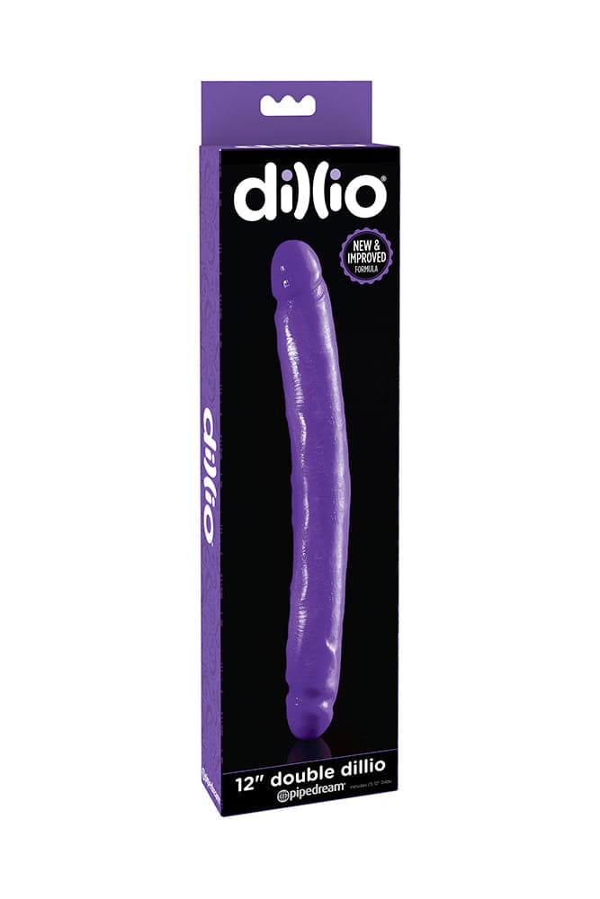 Pipedream - Dillio - Realistic Double Ended Dildo - 12 inch - Purple - Stag Shop
