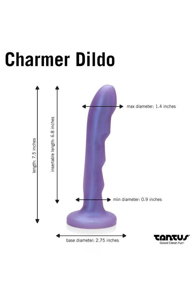 Tantus - Charmer Silicone Dildo - Purple - Stag Shop