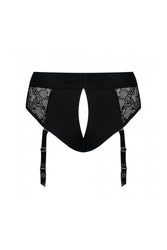 Lovely Planet - Strap-on-Me - Diva Strap-On Gartered Harness - Black - Stag Shop