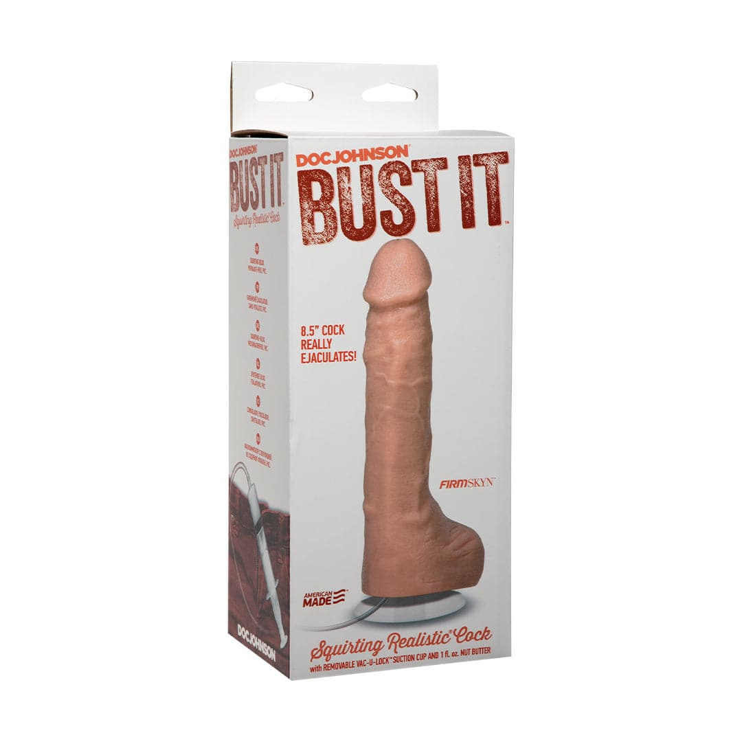 Doc Johnson - Bust It - Squirting Realistic Cock - Stag Shop