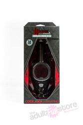 Kink By Doc Johnson - Cock Jock - Vibrating Silicone C-Ring - Black - Stag Shop