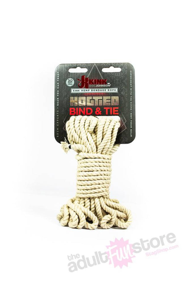 Kink By Doc Johnson - Bind & Tie - Hemp Bondage Rope - 30ft