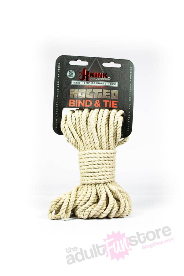 Kink By Doc Johnson - Bind & Tie - Hemp Bondage Rope - 50ft