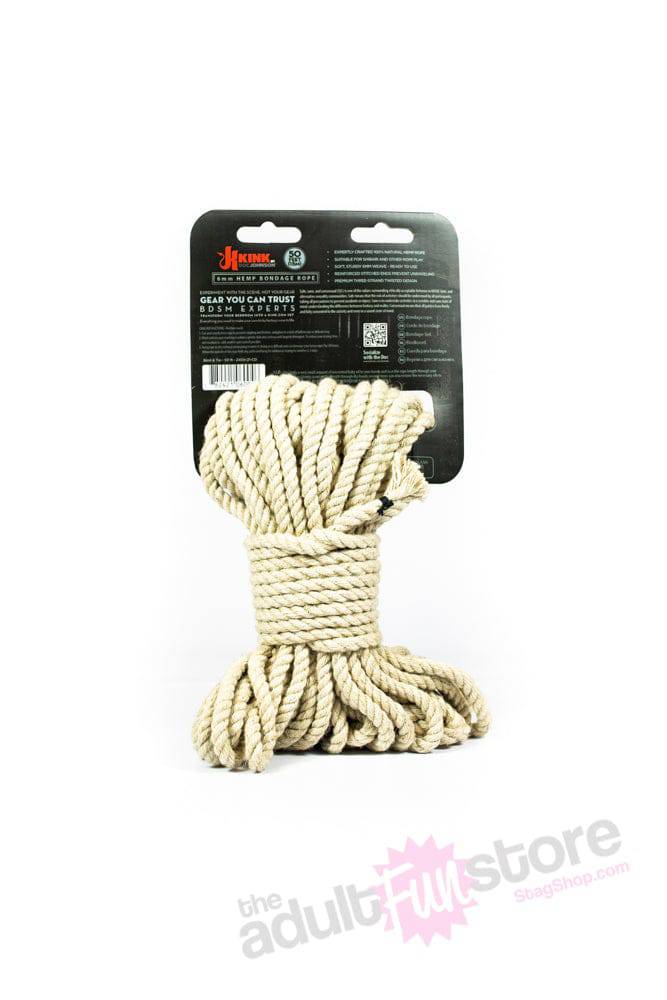 Kink By Doc Johnson - Bind & Tie - Hemp Bondage Rope - 50ft - Stag Shop