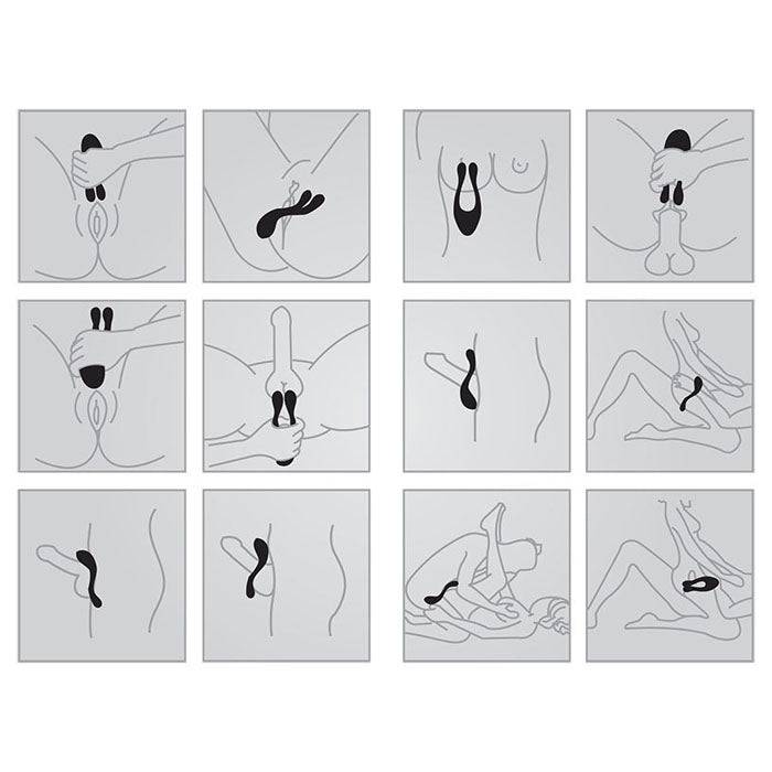 Doc Johnson - TRYST v2 Bendable Multi-Erogenous Zone Massager & Remote - Purple - Stag Shop