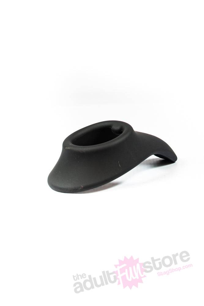 Kink By Doc Johnson - Cock Jock - Silicone C-Ring - Black - Stag Shop