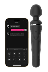 Lovense - Domi 2 Bluetooth Mini Massage Wand - Black - Stag Shop