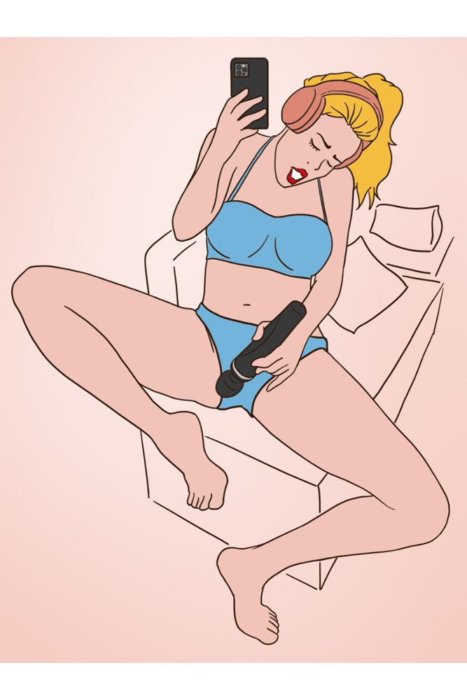 Lovense - Domi 2 Bluetooth Mini Massage Wand - Black - Stag Shop