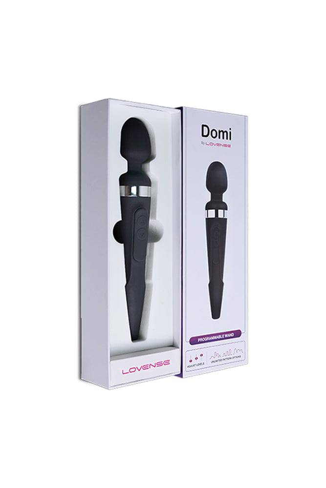 Lovense - Domi Bluetooth Massage Wand - Black - Stag Shop