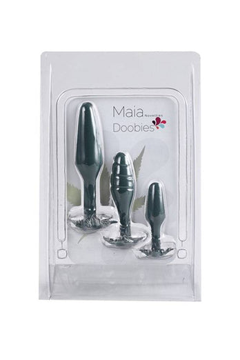 Maia Toys - Doobies Butt Plug Set - Green - Stag Shop