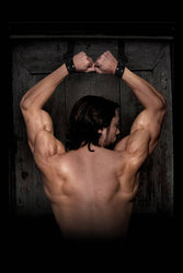 Pipedream - Command by Sir Richard's - Bondage Door Cuffs - Black - Stag Shop