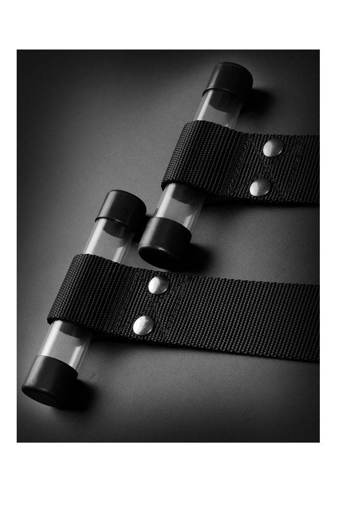 Pipedream - Command by Sir Richard's - Bondage Door Cuffs - Black - Stag Shop