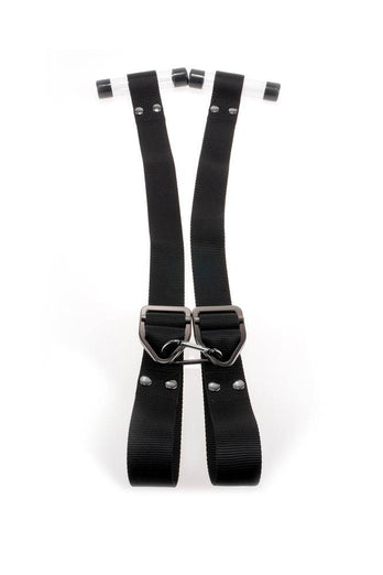 Pipedream - Command by Sir Richard's - Bondage Door Cuffs - Black - Stag Shop