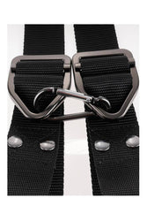 Pipedream - Command by Sir Richard's - Bondage Door Cuffs - Black - Stag Shop