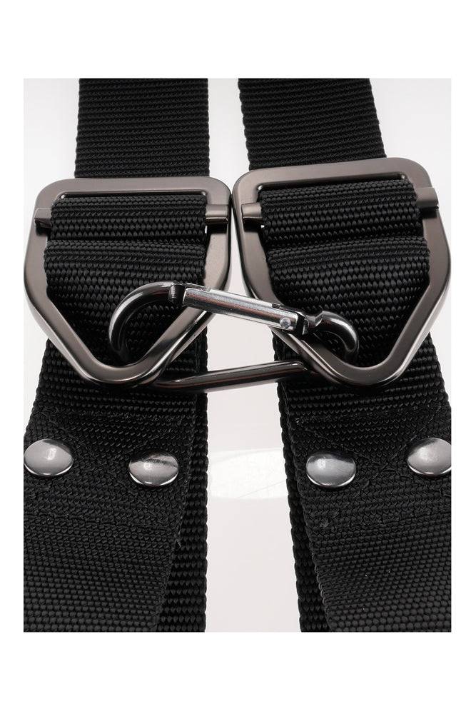 Pipedream - Command by Sir Richard's - Bondage Door Cuffs - Black - Stag Shop