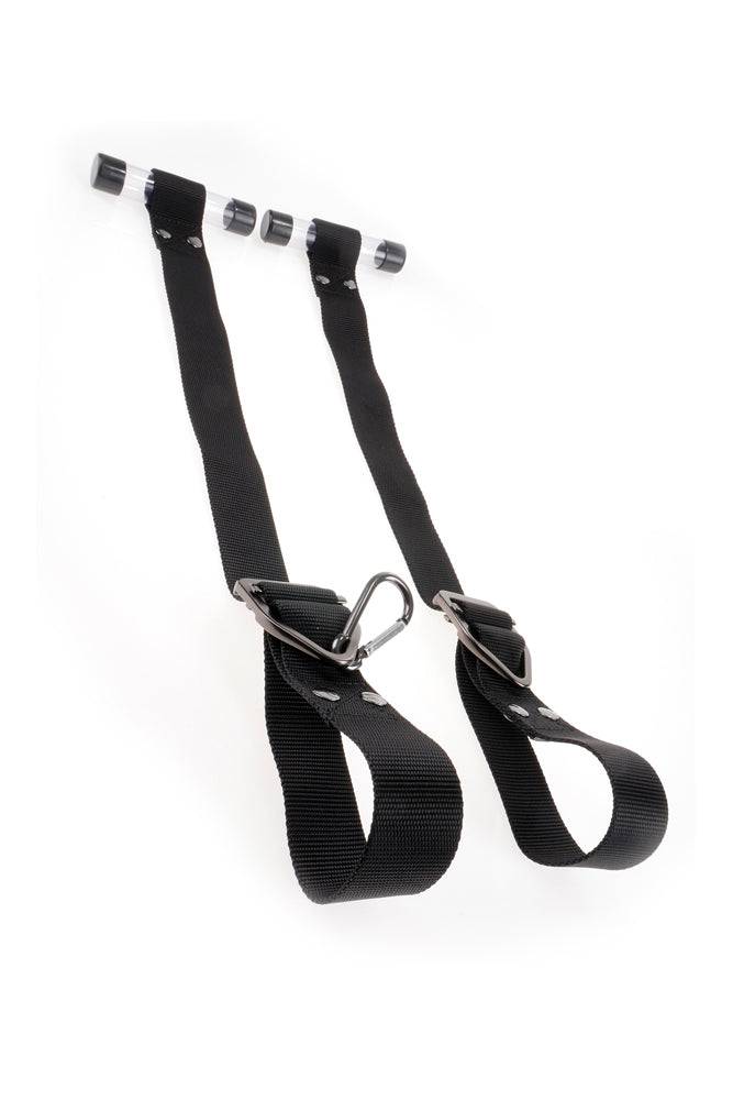 Pipedream - Command by Sir Richard's - Bondage Door Cuffs - Black - Stag Shop