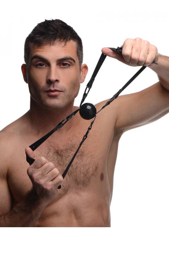 XR Brands - Master Series - Doppleganger - Silicone Double Mouth Gag - Stag Shop