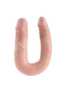 Thumbnail for Pipedream - King Cock - Double Trouble Curved Ultra Realistic Double Ended Dildo - Medium - Beige - Stag Shop