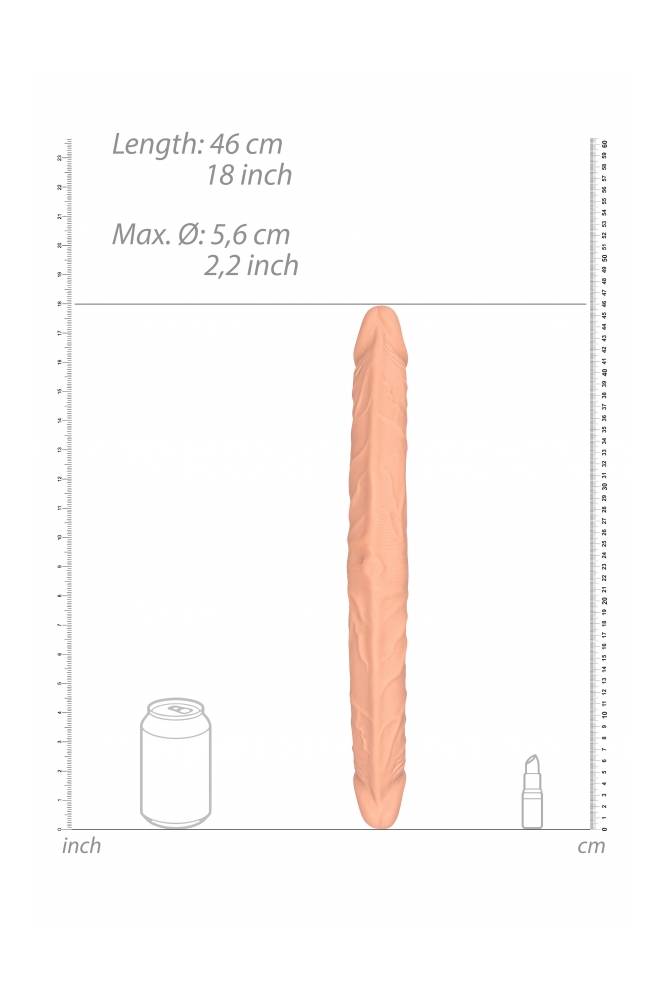 Shots Toys - RealRock Skin - 18 inch Double Ended Dildo - Beige - Stag Shop