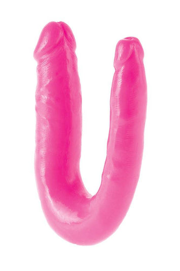 Pipedream - Dillio - Double Trouble Curved Double Ended Dildo - Pink - Stag Shop