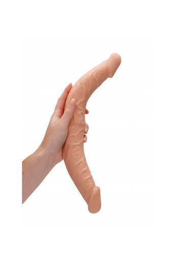 Shots Toys - RealRock Skin - 14 Inch Double Ended Dildo - Beige - Stag Shop