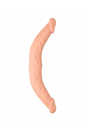 Shots Toys - RealRock Skin - 14 Inch Double Ended Dildo - Beige - Stag Shop