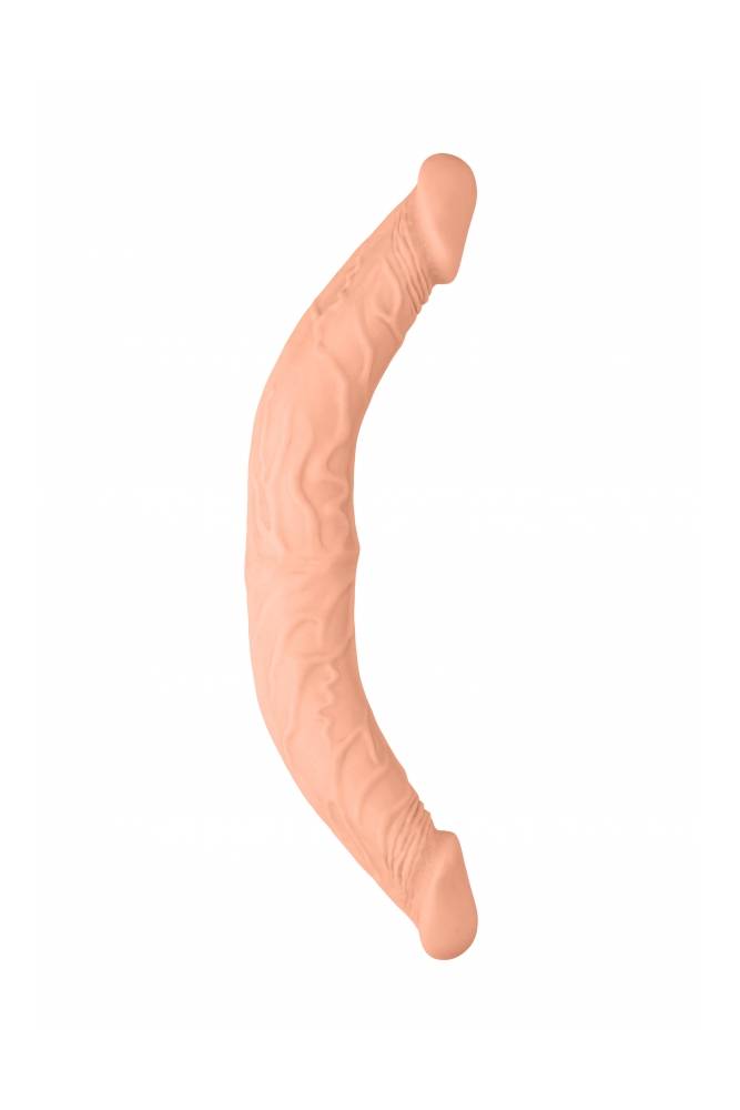 Shots Toys - RealRock Skin - 14 Inch Double Ended Dildo - Beige - Stag Shop