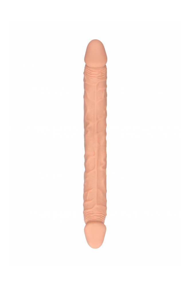 Shots Toys - RealRock Skin - 14 Inch Double Ended Dildo - Beige - Stag Shop