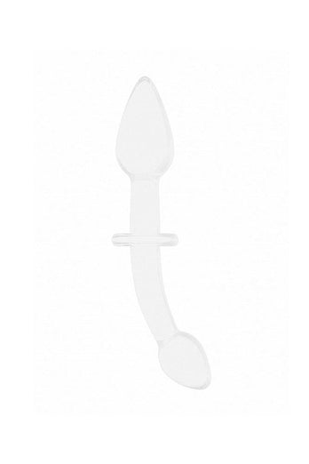 Shots Toys - Chrystalino - Doubler Glass Dildo - White - Stag Shop