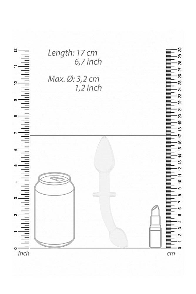 Shots Toys - Chrystalino - Doubler Glass Dildo - White - Stag Shop