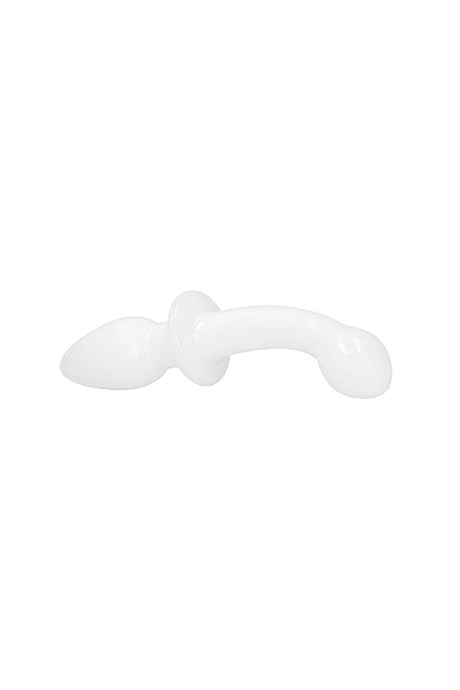 Shots Toys - Chrystalino - Doubler Glass Dildo - White - Stag Shop