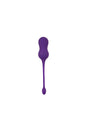 Playboy - Double Time Vibrating Weighted Kegel Balls - Purple - Stag Shop